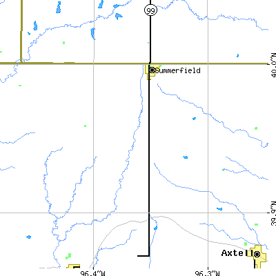 Zip code 66541 close-up map