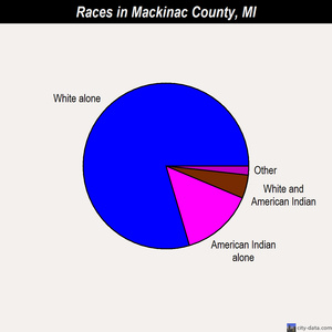 Mackinac County races chart