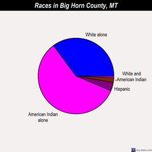 Big Horn County races chart