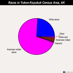 Yukon-Koyukuk Census Area races chart