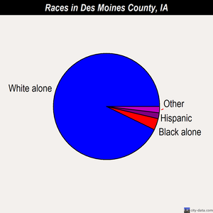 Des Moines County races chart