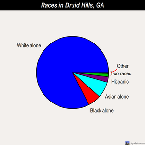 Druid Hills races chart