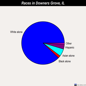 Downers Grove races chart