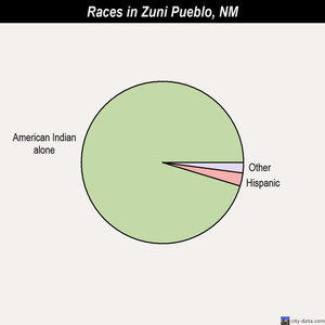 Zuni Pueblo races chart