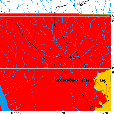Cloverdale map