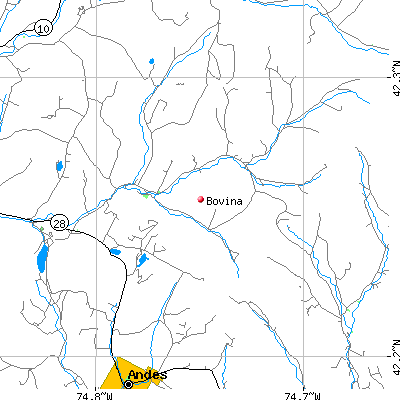 Bovina map