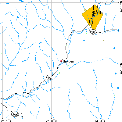 Hamden map