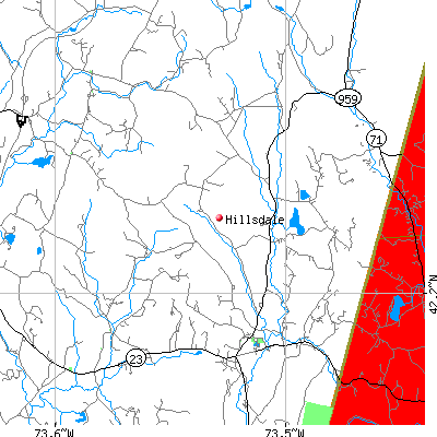 Hillsdale map