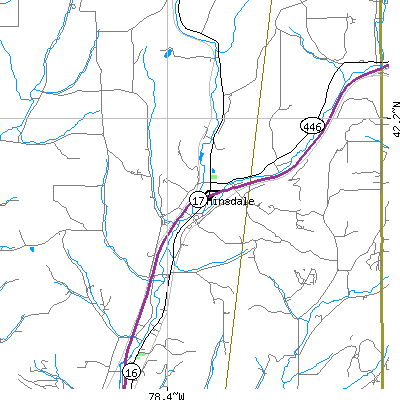 Hinsdale map