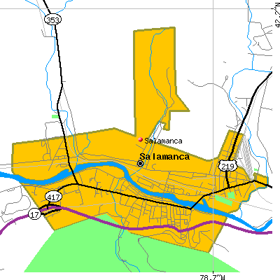 Salamanca map