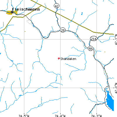 Shandaken map
