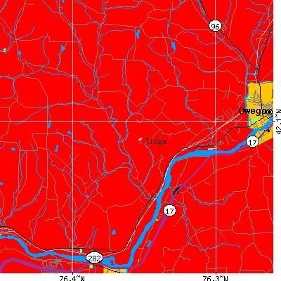 Tioga map