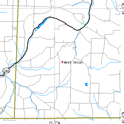 West Union map