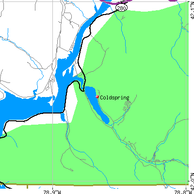 Coldspring map