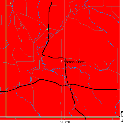 French Creek map
