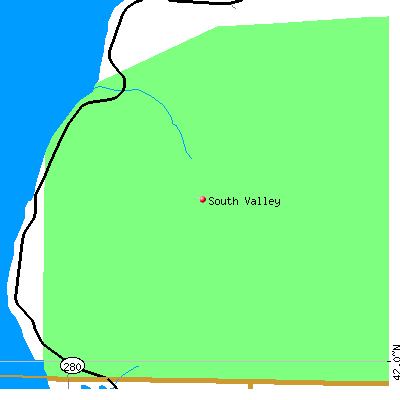 South Valley map