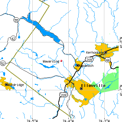Wawarsing map