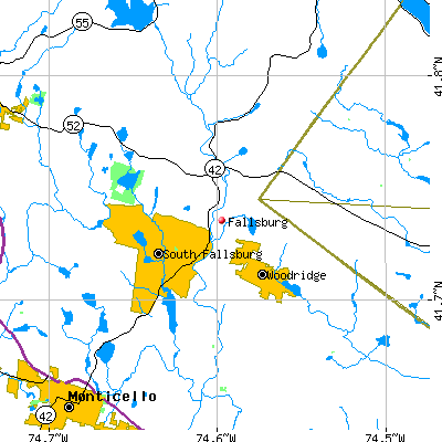 Fallsburg map
