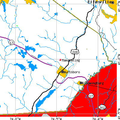 Mamakating map
