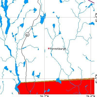 Forestburgh map