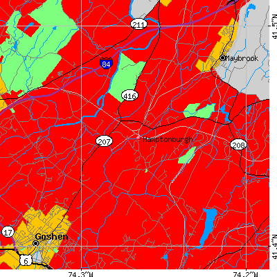 Hamptonburgh map