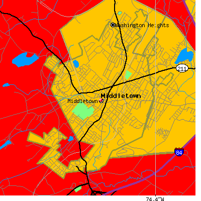 Middletown map
