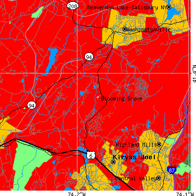 Blooming Grove map