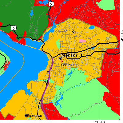 Peekskill map