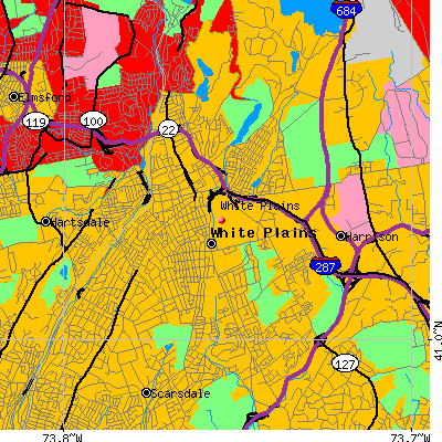 White Plains map