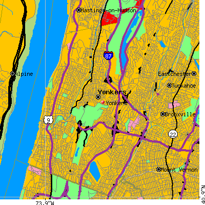 Yonkers map