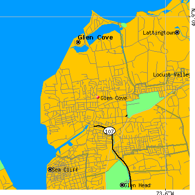 Glen Cove map
