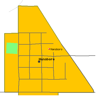 Hansboro map