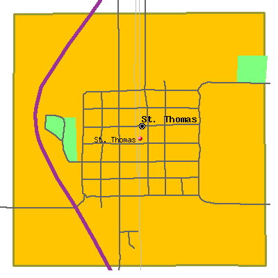 St. Thomas map