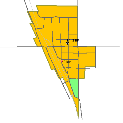 Pisek map