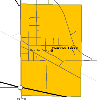 Churchs Ferry map
