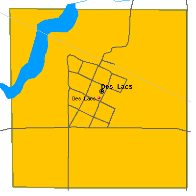 Des Lacs map