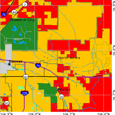North Aurora map