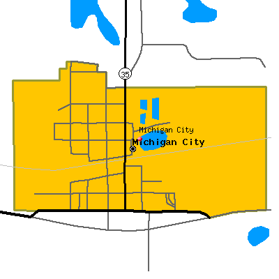 Michigan City map