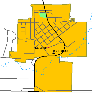 Killdeer map