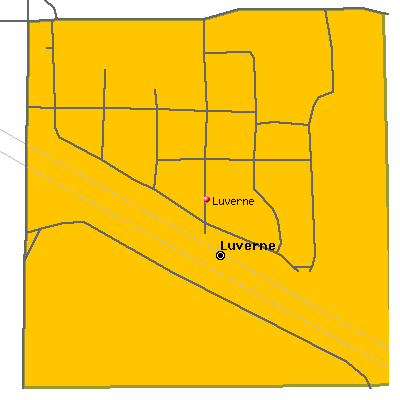 Luverne map