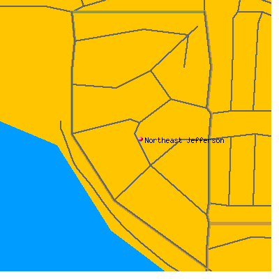 Northeast Jefferson map