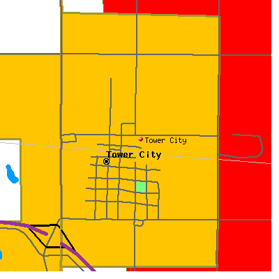 Tower City map