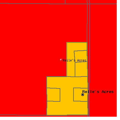 Reile's Acres map