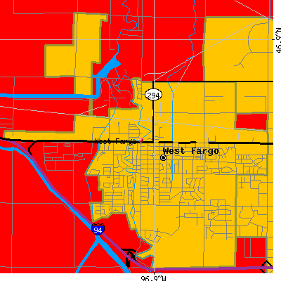 West Fargo map