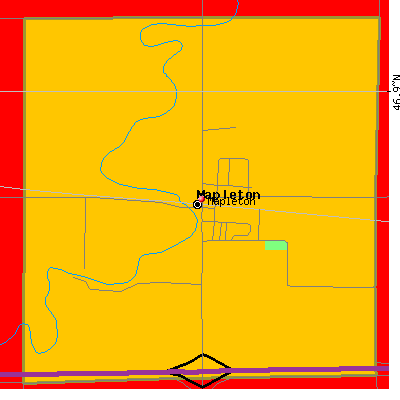 Mapleton map