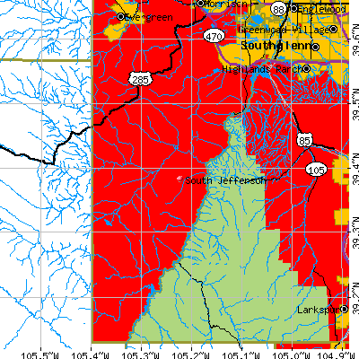 South Jefferson map