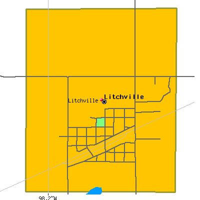 Litchville map