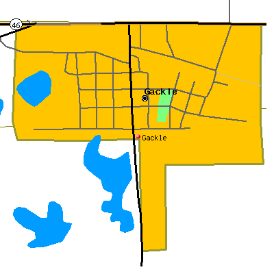 Gackle map
