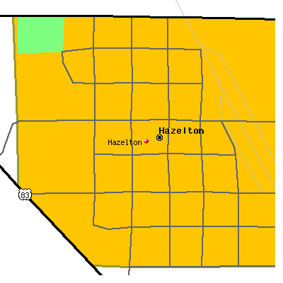 Hazelton map