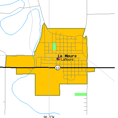 LaMoure map